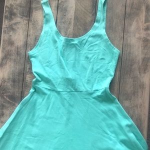Fit and flare skater dress in mint